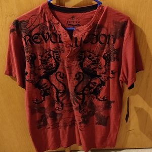 New Helix men's red shirt medium